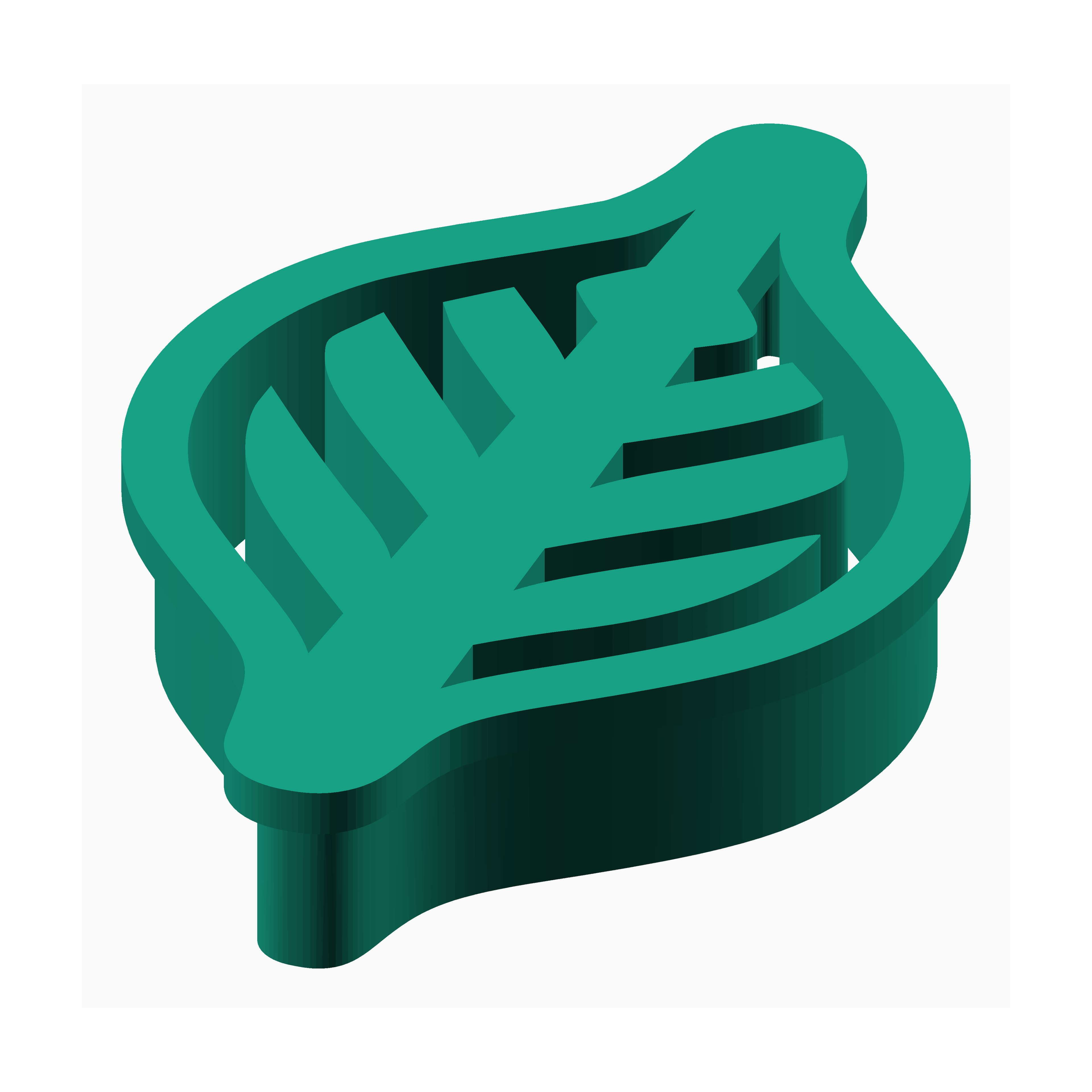 Leaf Shape - Polymer Clay Cutter - Design 02