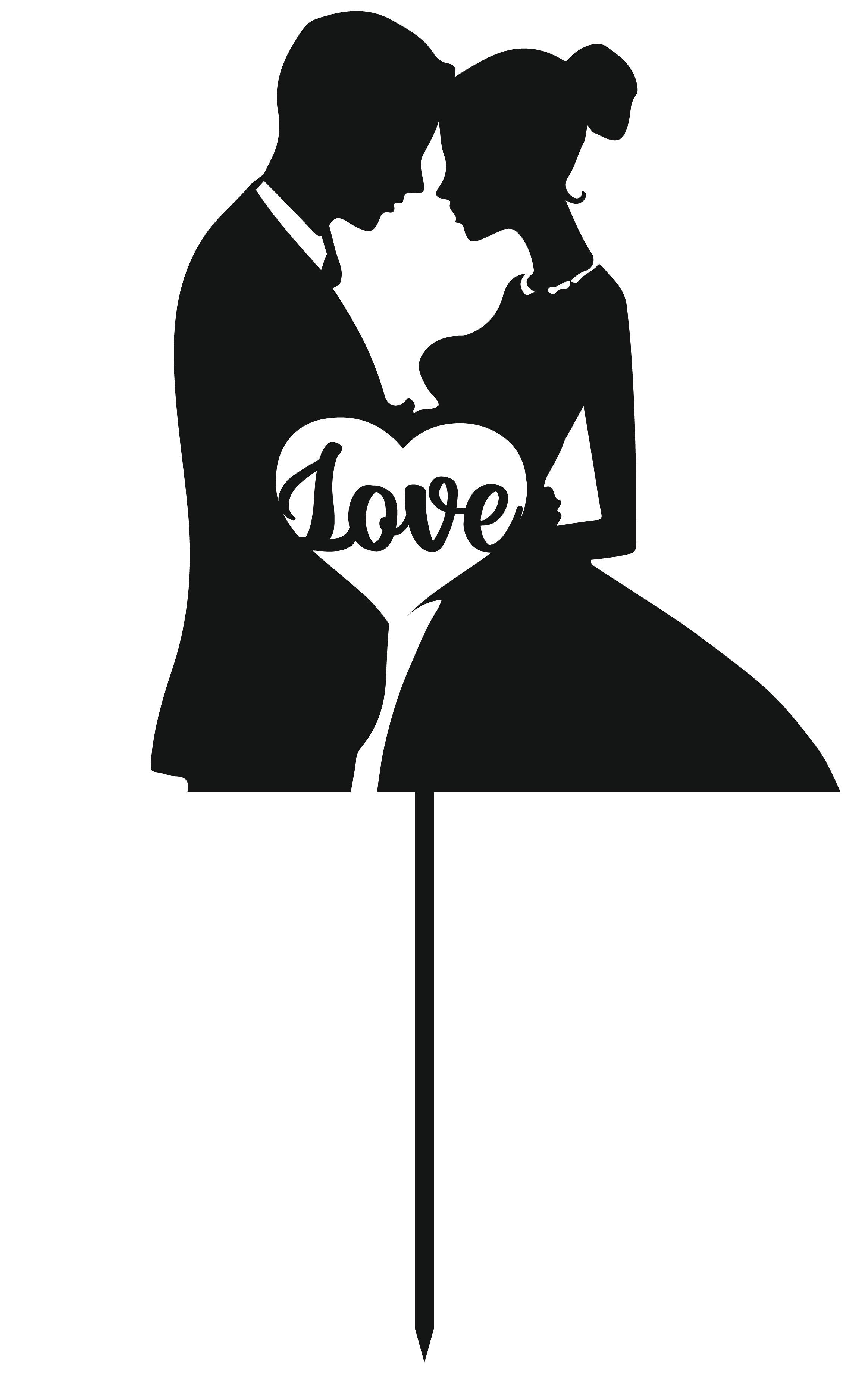 Cake Decorations - Mr & Mrs - Style 3