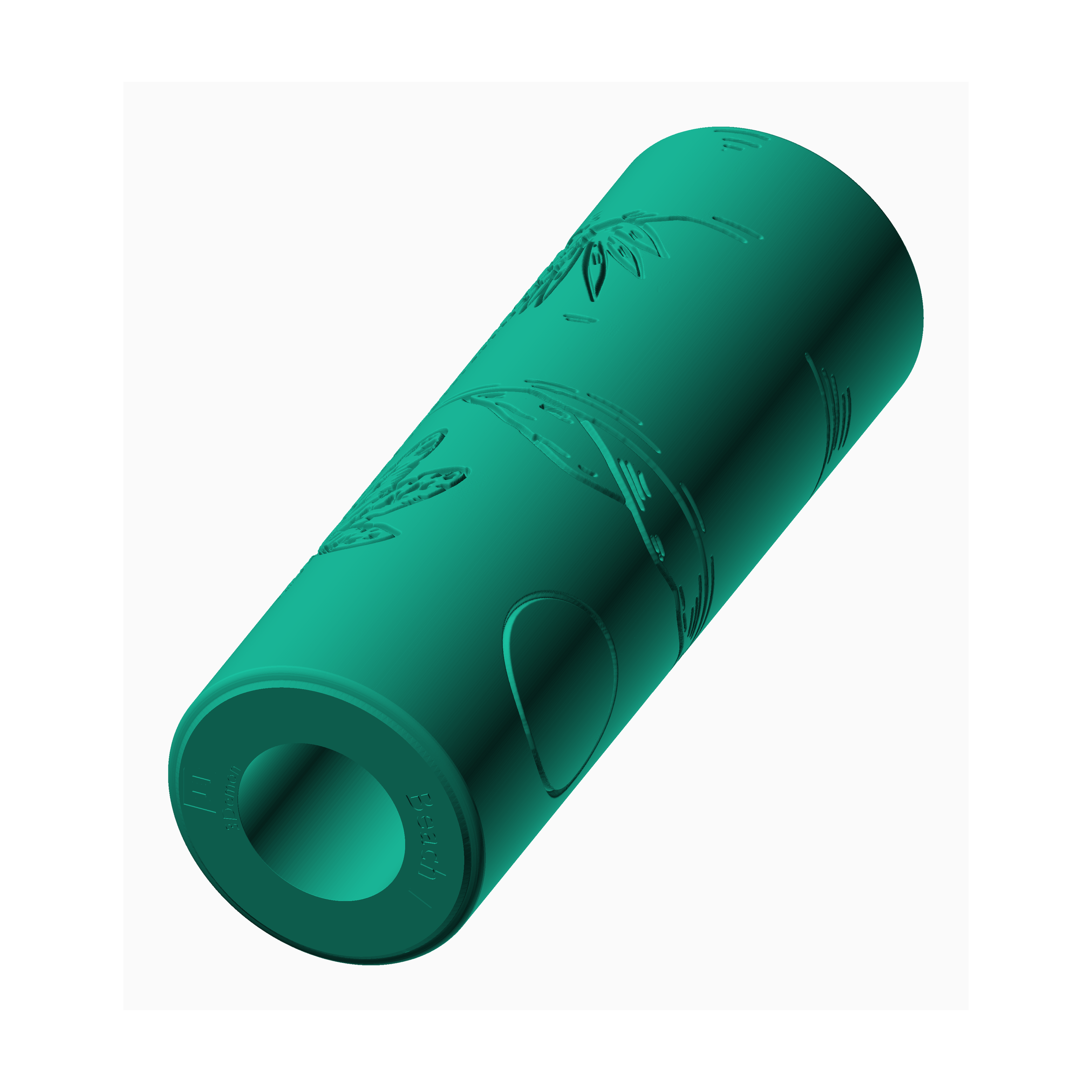 Beach texture roller stamp by The Create Studio with intricate beach-themed designs for crafting