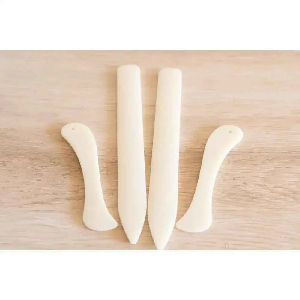 Book binding sewing set including multiple tools for precise binding and finishing