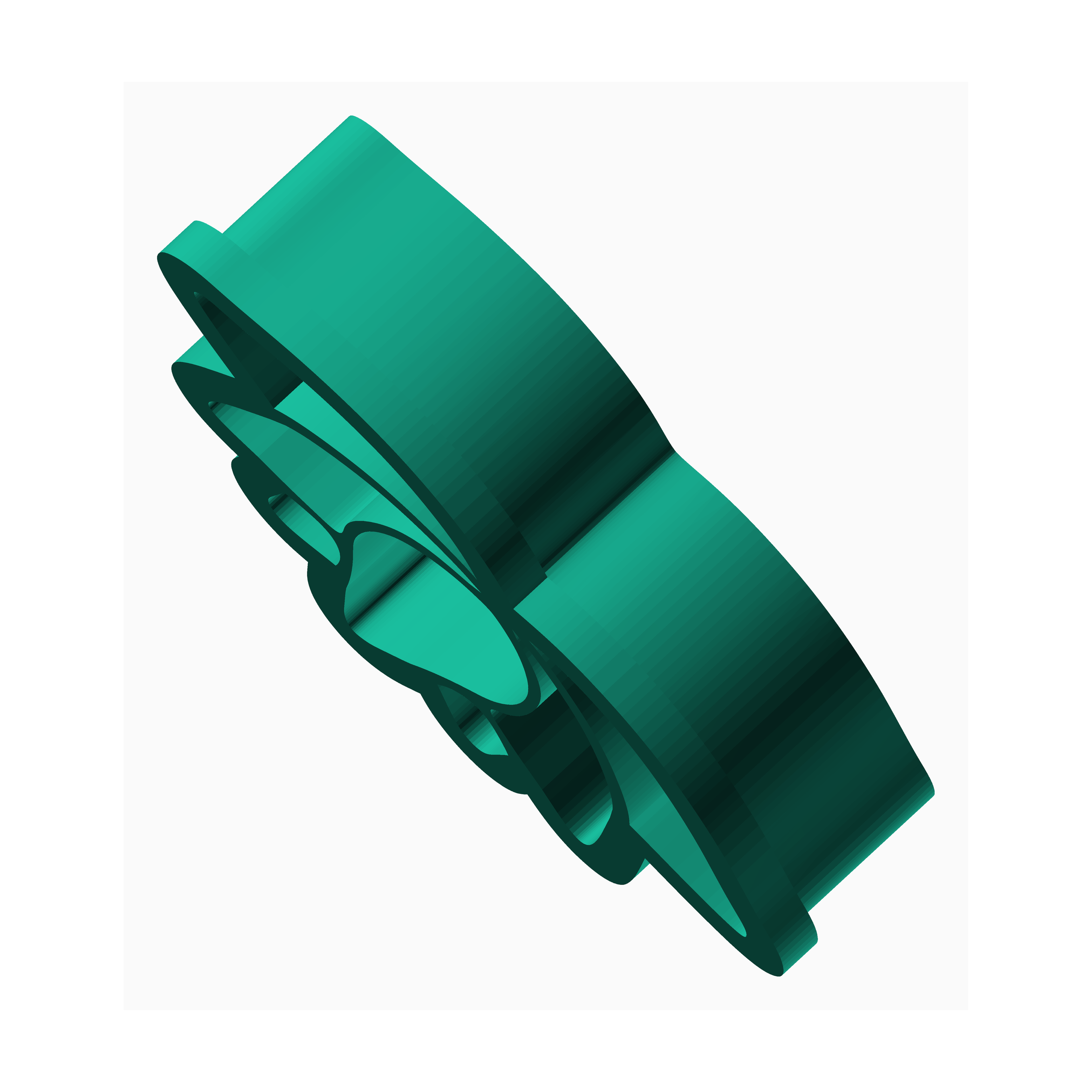 The Create Studio green clay cutter for jewelry making with a bow-shaped design