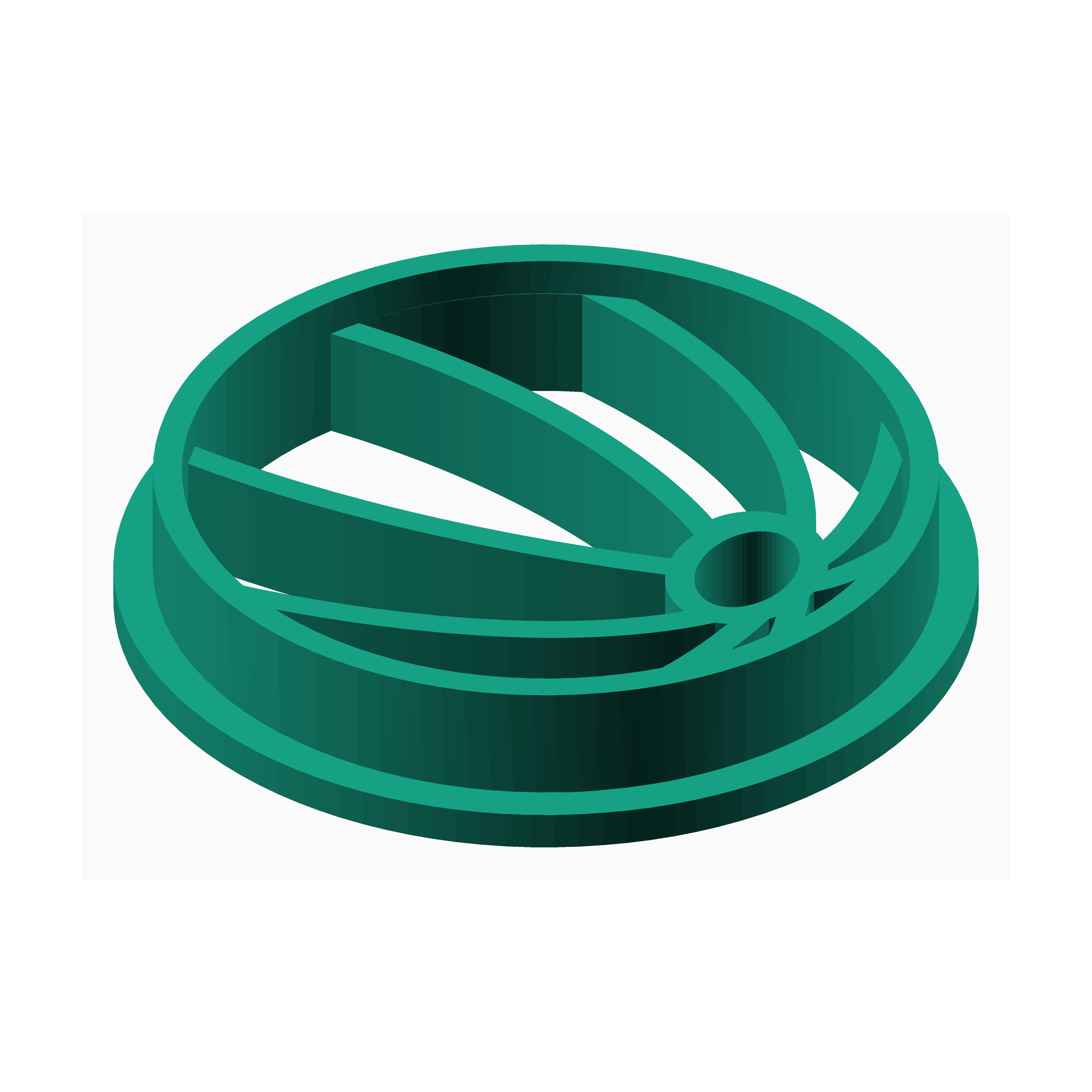 Green circular clay cutter for jewelry making by The Create Studio with multiple cutting sections