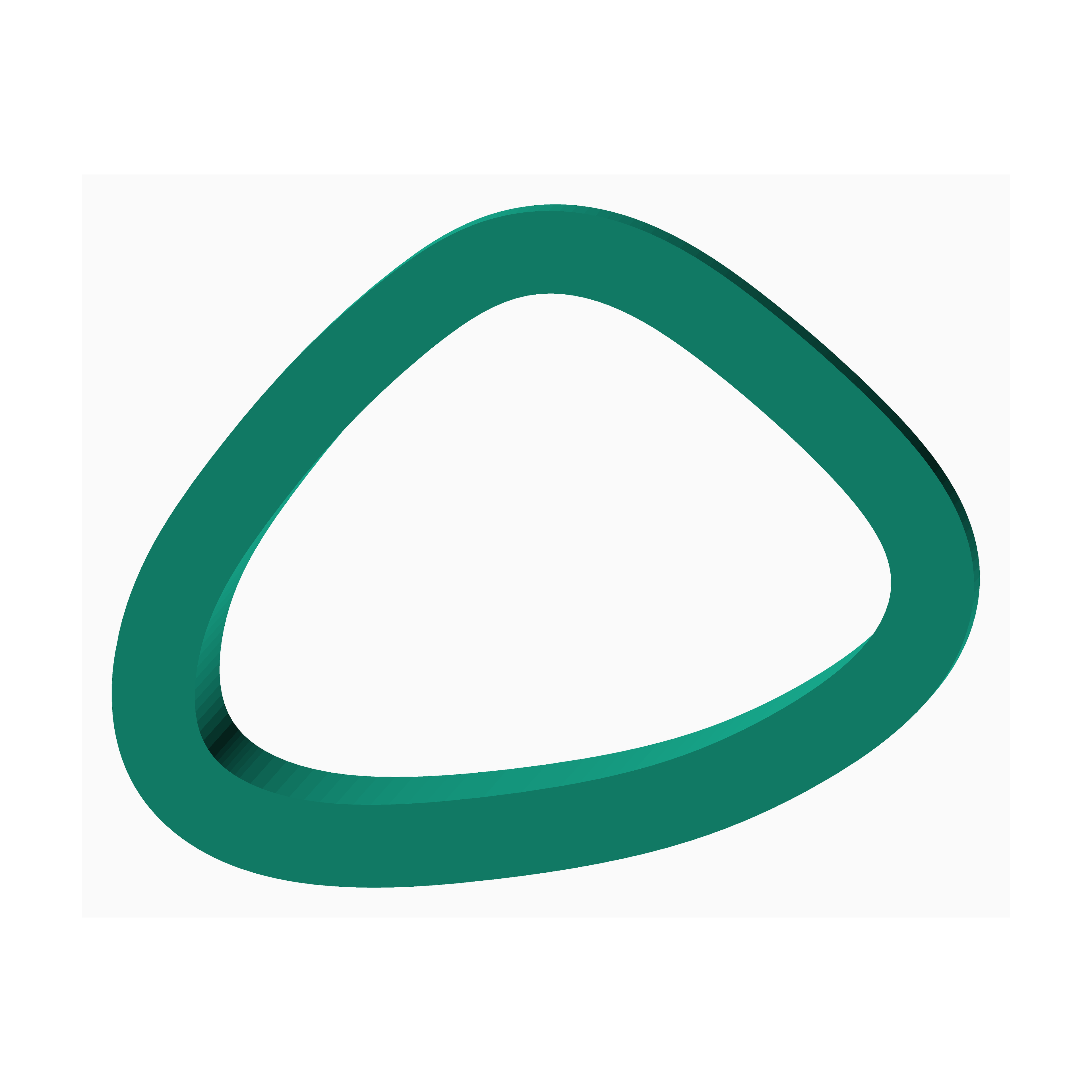 Custom clay cutter for earrings by The Create Studio in a green irregular triangular shape