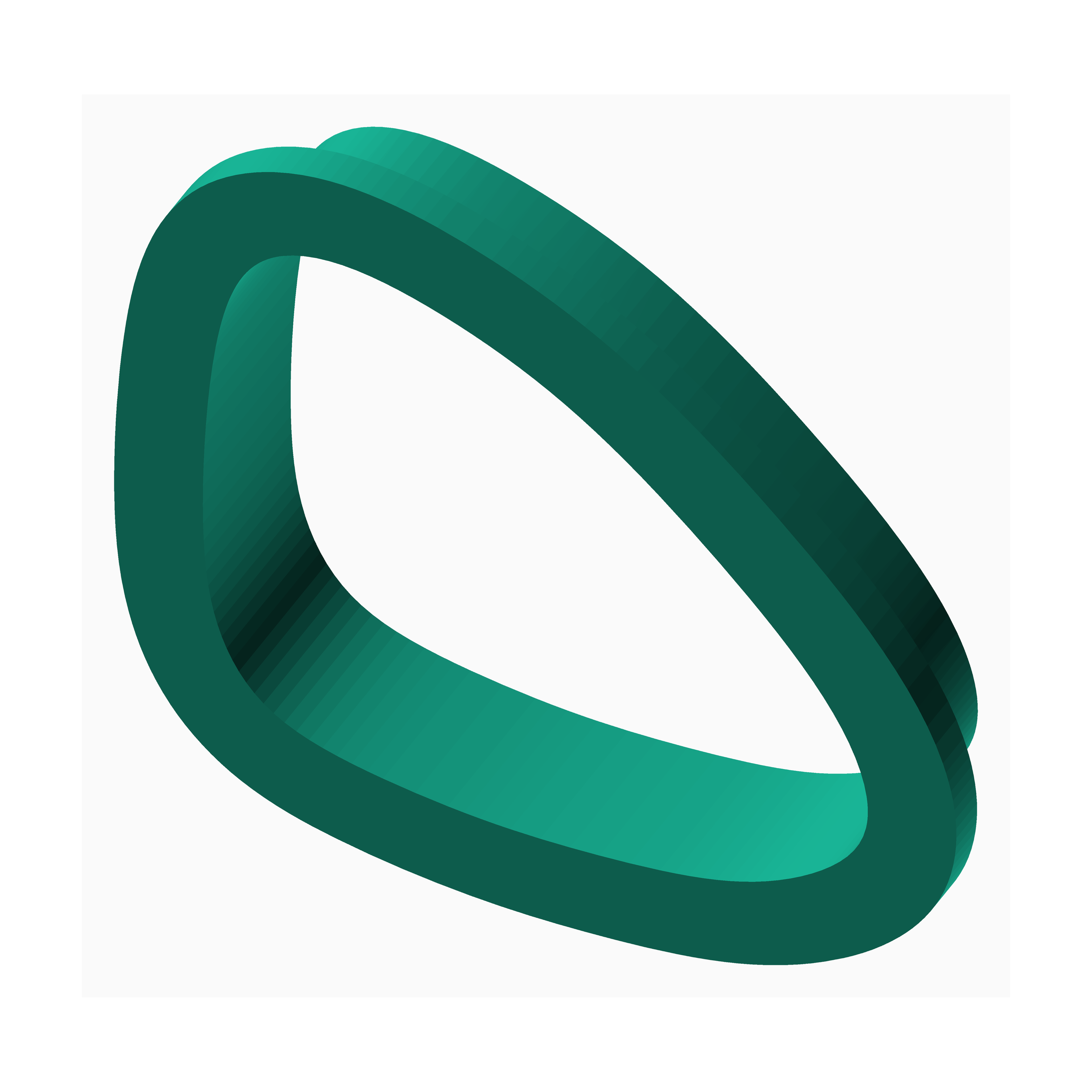 The Create Studio custom clay cutter for earrings in an asymmetrical rounded triangle shape