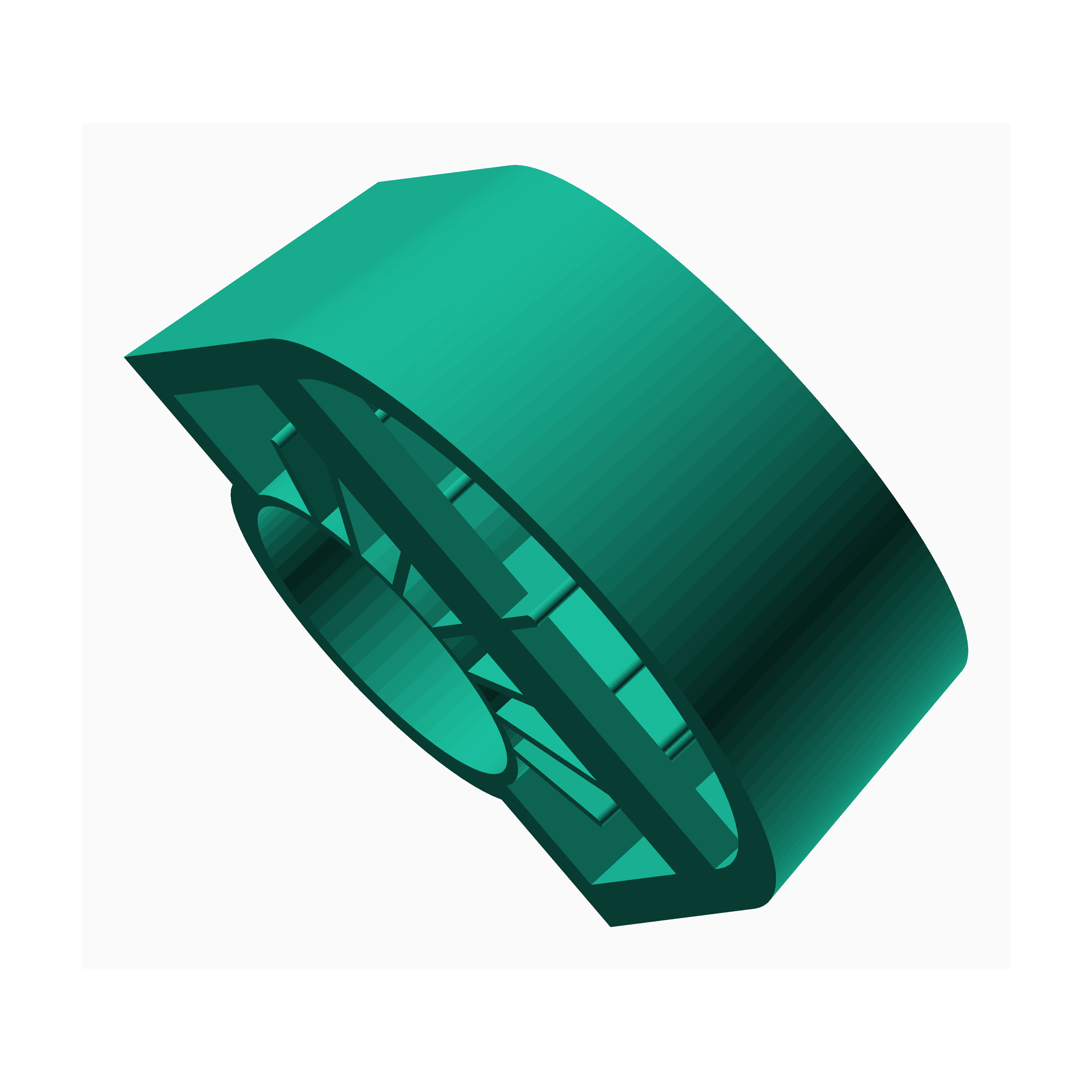 The Create Studio custom clay cutter for jewelry in teal with detailed cutting edge design
