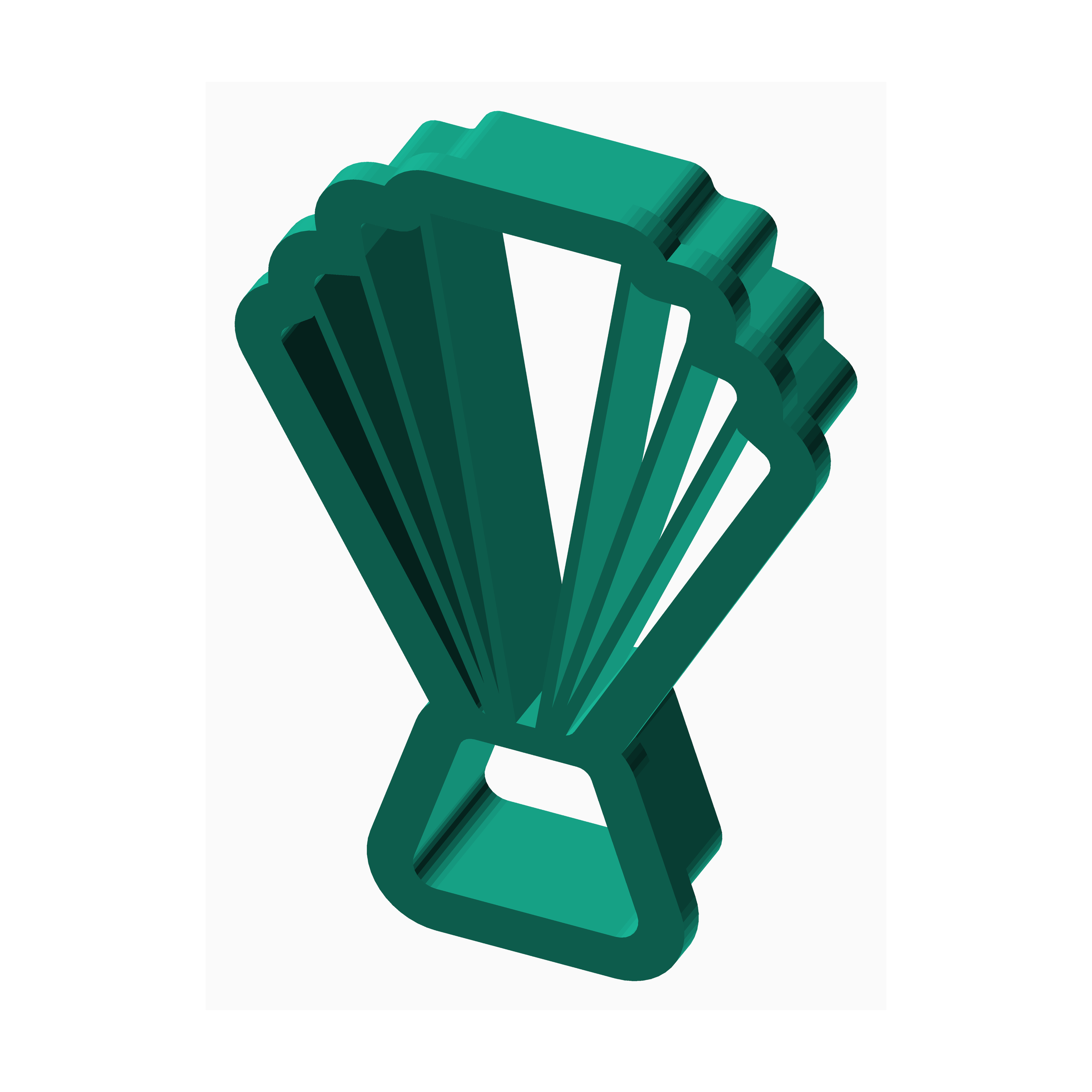 The Create Studio green shell-shaped clay cutter for clay jewelry making supplies