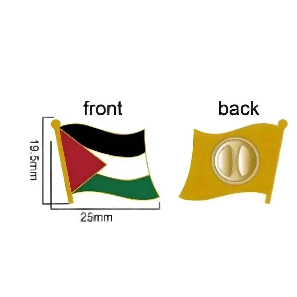 Palestine flag lapel pin with vibrant colors and a secure backing for easy wear