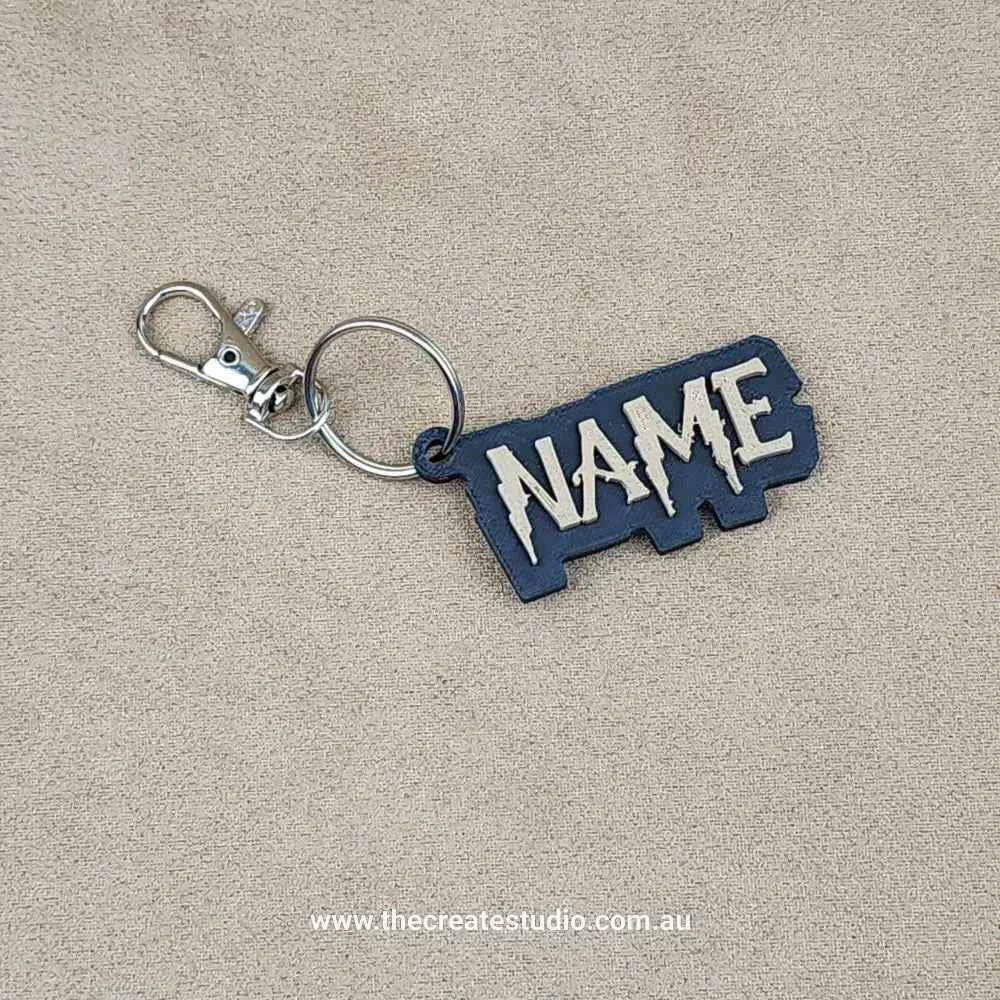 Personalised Harry Potter Keychain Offset Letters The Create Studio