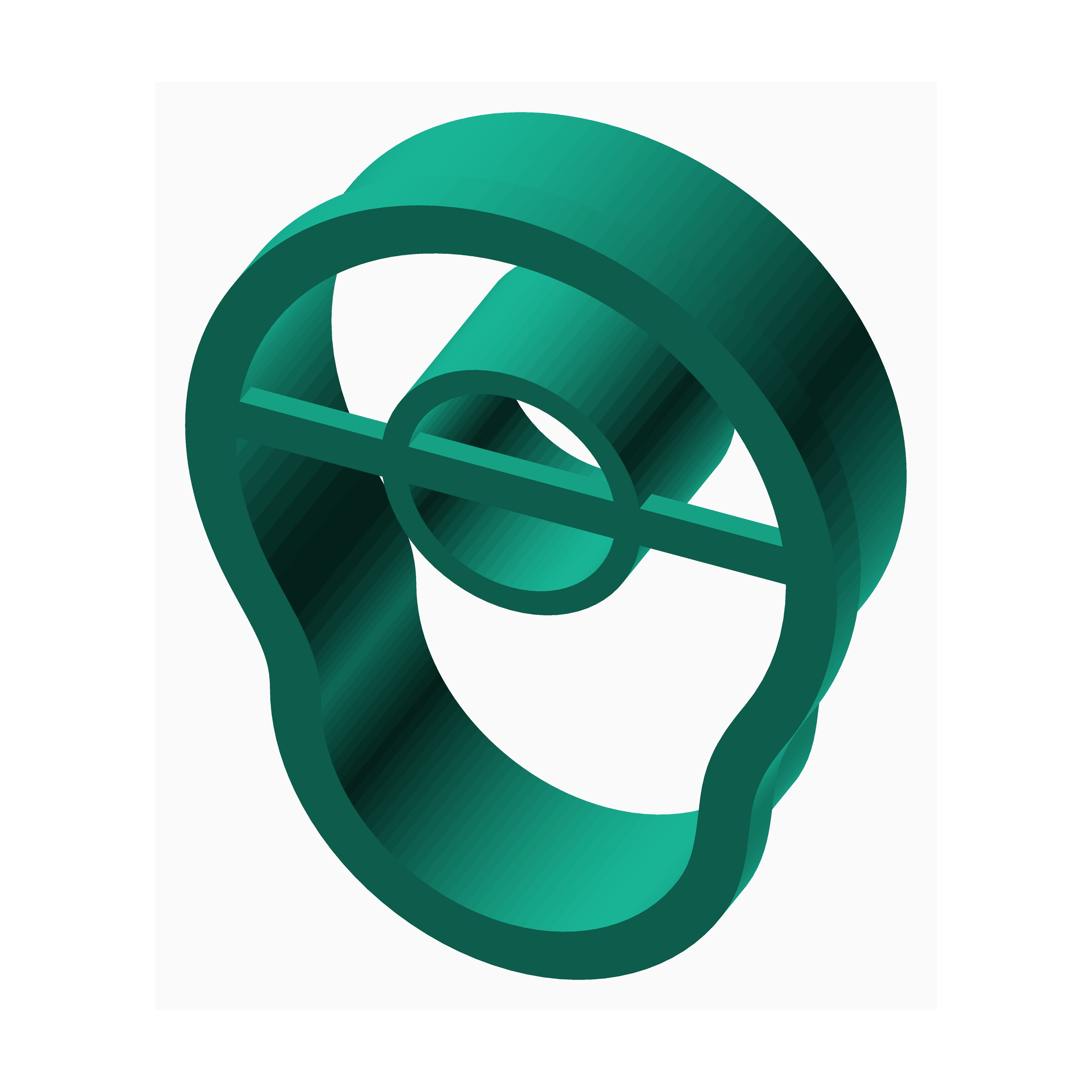 The Create Studio polymer clay avocado cutter in green for crafting avocado-shaped clay pieces