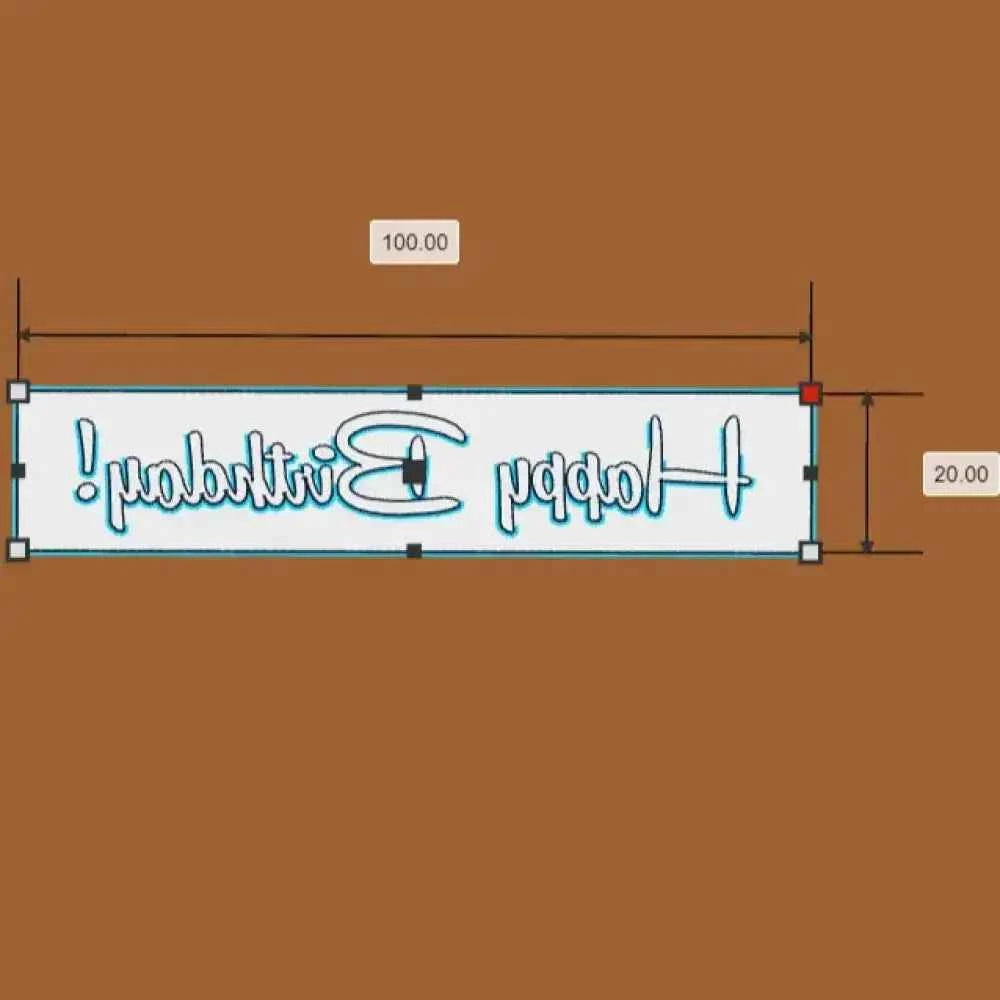 Text Stamp - Happy Birthday - Pottery - Baking