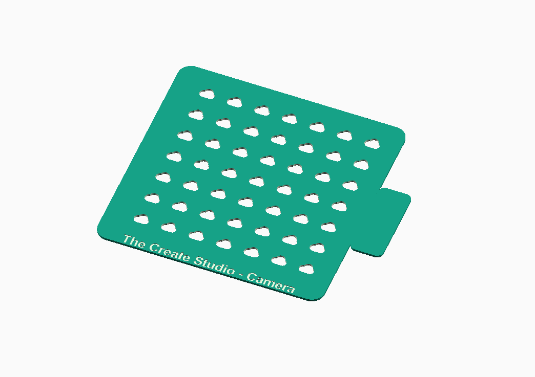 Cloud shape stencil for baking made from durable material with multiple cut-out shapes