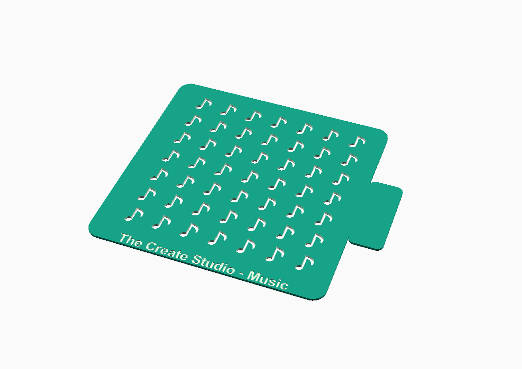 The Create Studio music note stencil for crafts with multiple musical notes for creative projects