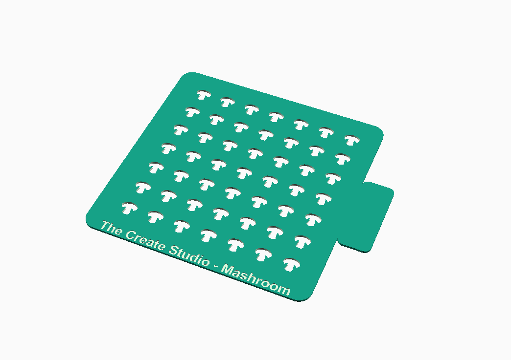 Pineapple sprinkle stencil from The Create Studio designed for creative baking with fun pineapple shapes