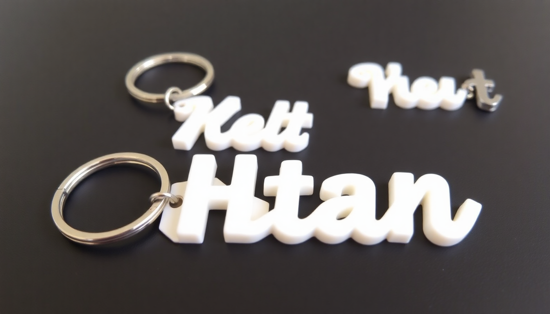 Set of Custom Name Keychain - Plastic