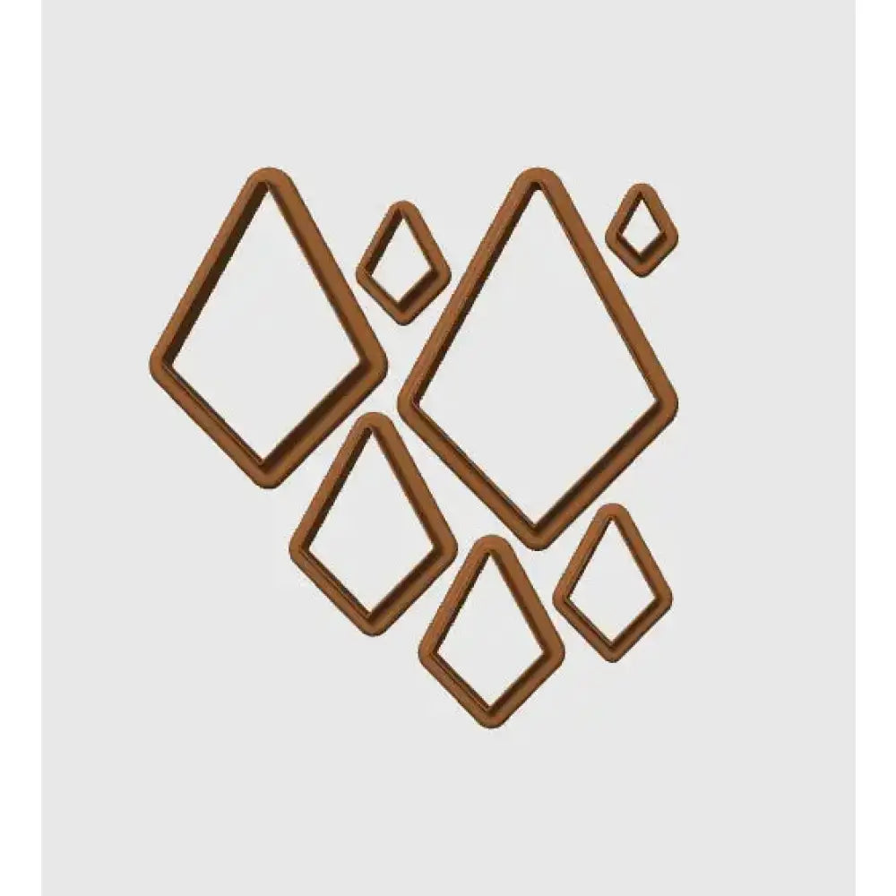 Stylish shapes from the polymer clay cutters set for precise crafting and creative projects