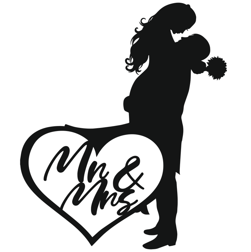 Mr & Mrs - Cake Toppers