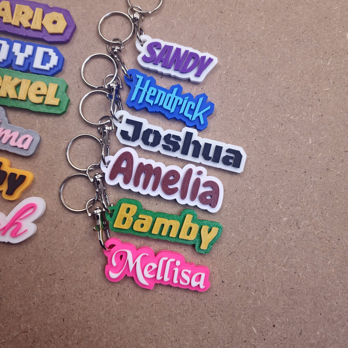 Modern Fonts - Custom Keychains