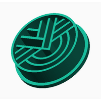 Round Badge - Polymer Clay Cutter - Design 16 - The Create Studio
