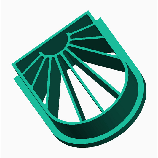 Ribbed Arch Window - Polymer Clay Cutter - Design 21 - The Create Studio
