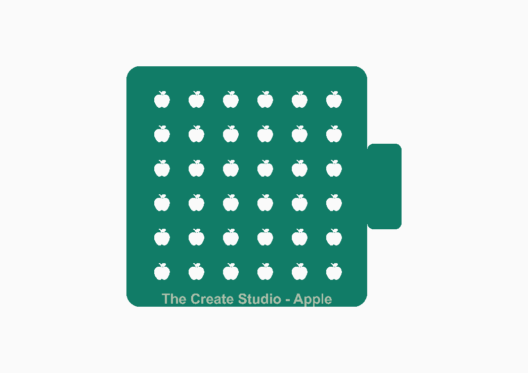 Sprinkler Stencil - Apple Shape