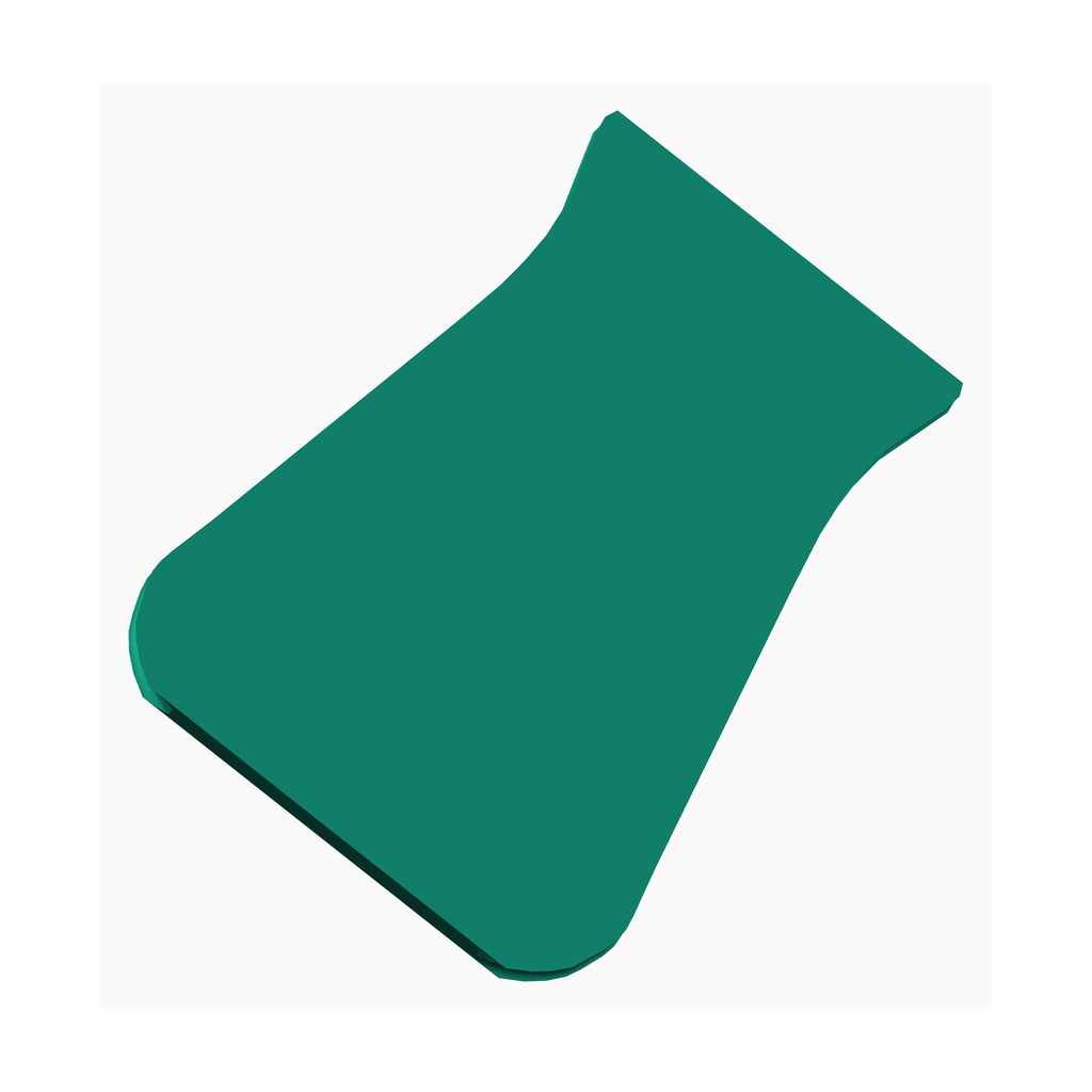 Pottery Rib Tool for Shaping Clay - Rib 5A