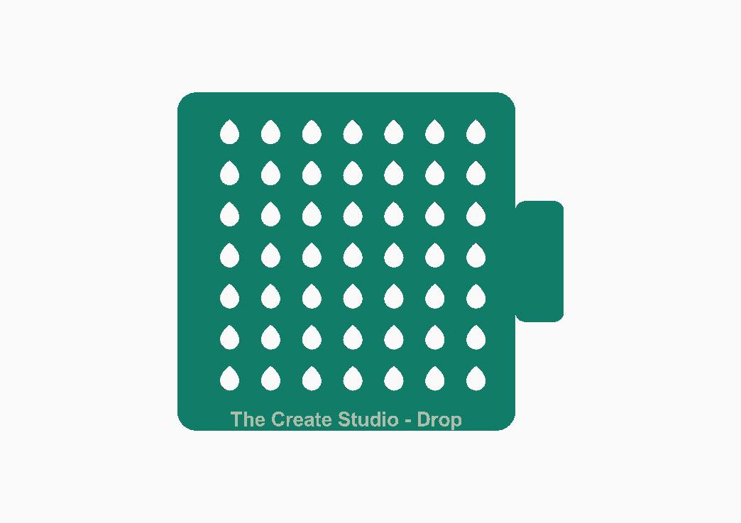 Sprinkler Stencil - Drop Shape