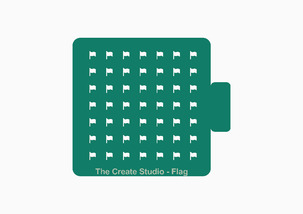 Sprinkler Stencil - Flag Shape