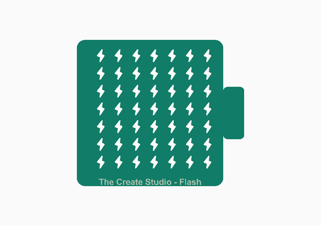 Sprinkler Stencil - Flash Shape