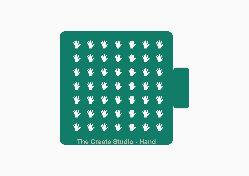 Sprinkler Stencil - Hand Shape