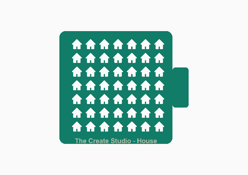 Sprinkler Stencil - House Shape