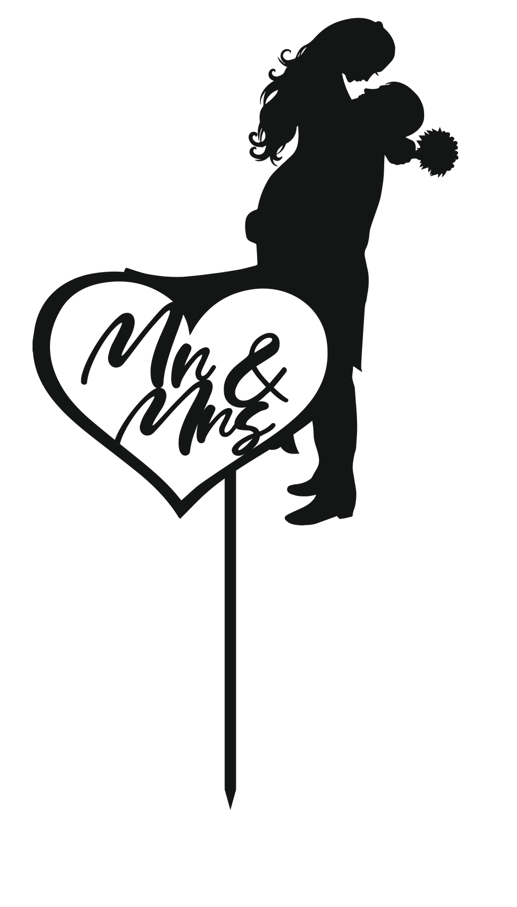 Cake Decorations - Mr & Mrs - Style 7