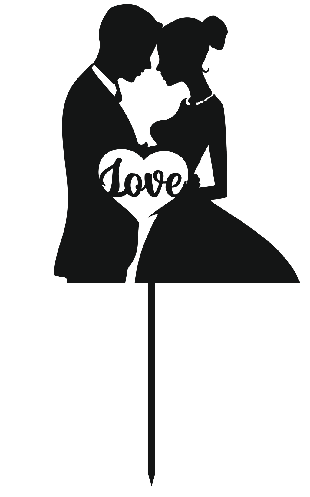 Cake Decorations - Mr & Mrs - Style 3