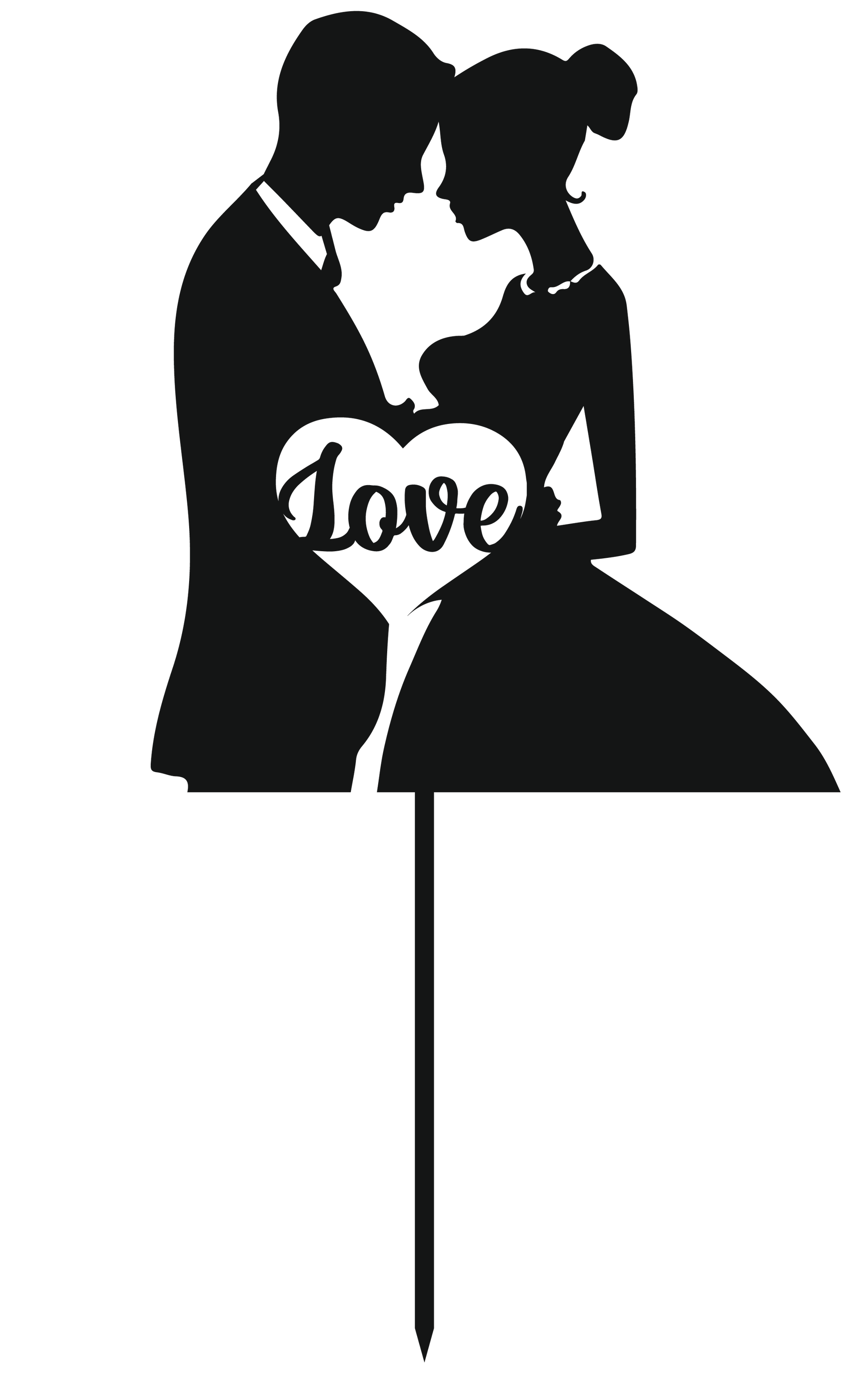 Cake Decorations - Mr & Mrs - Style 3