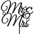 Cake Decorations - Mr & Mrs - Style 1