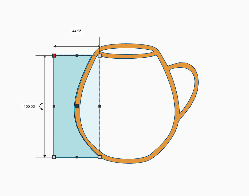 Pottery Rib tool | Mug Shaper - Design 23