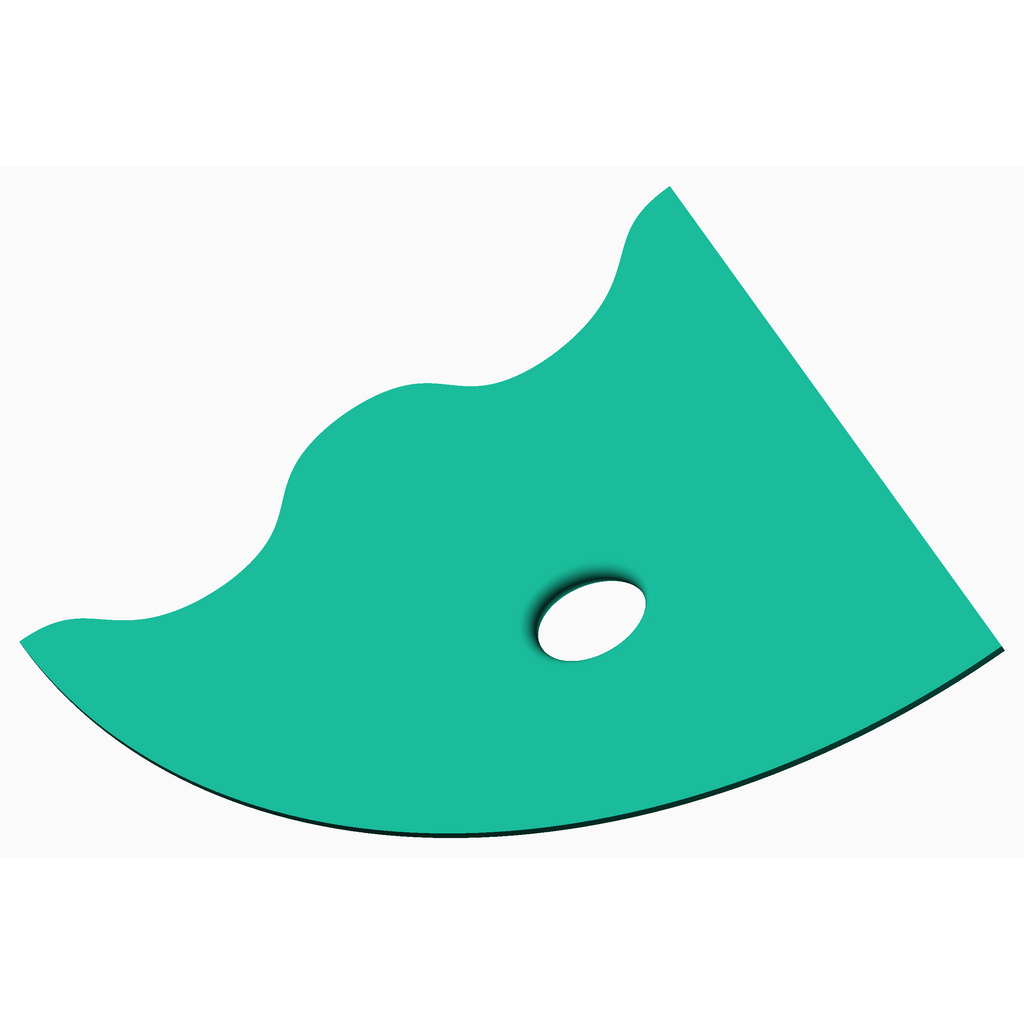 General Rib 11 - Multi Edge pottery tool for creating unique textures and designs in clay.