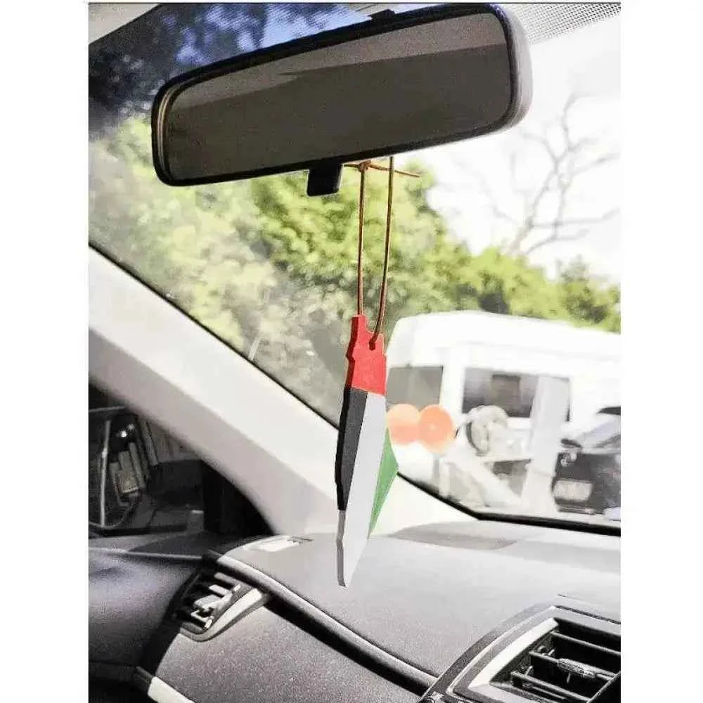 Palestine Map Car Hanger