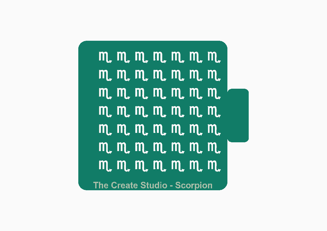 Sprinkler Stencil - Capricorn Shape
