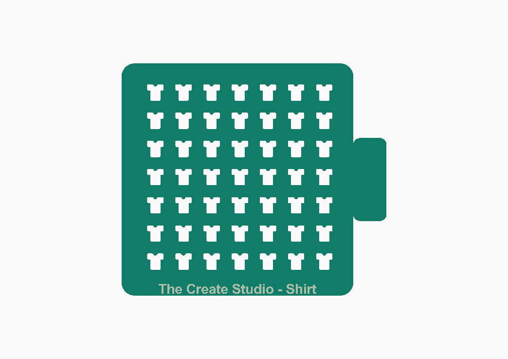 Sprinkler Stencil - Shirt Shape