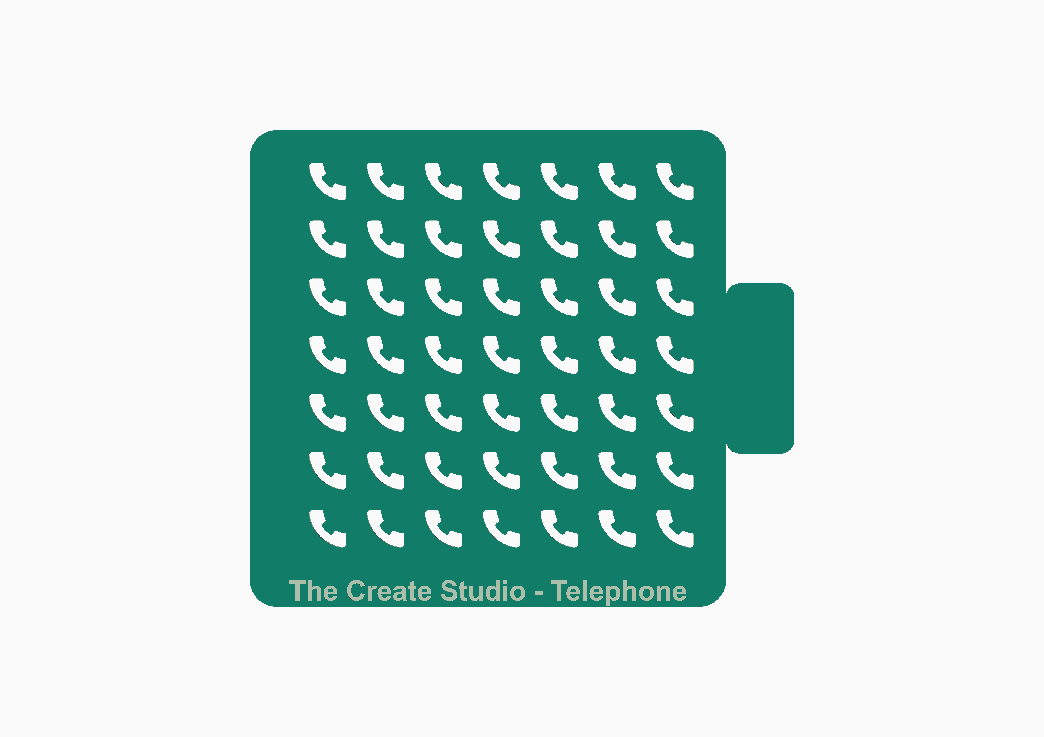 Sprinkler Stencil - Telephone Shape