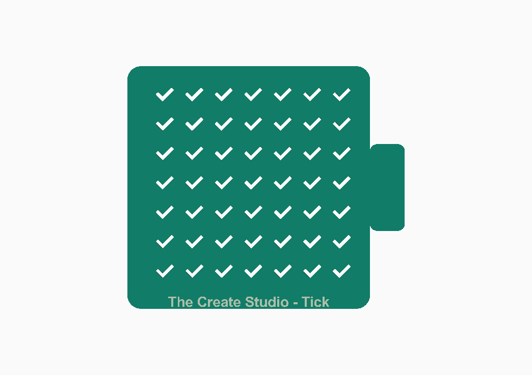 Sprinkler Stencil - Tick Shape