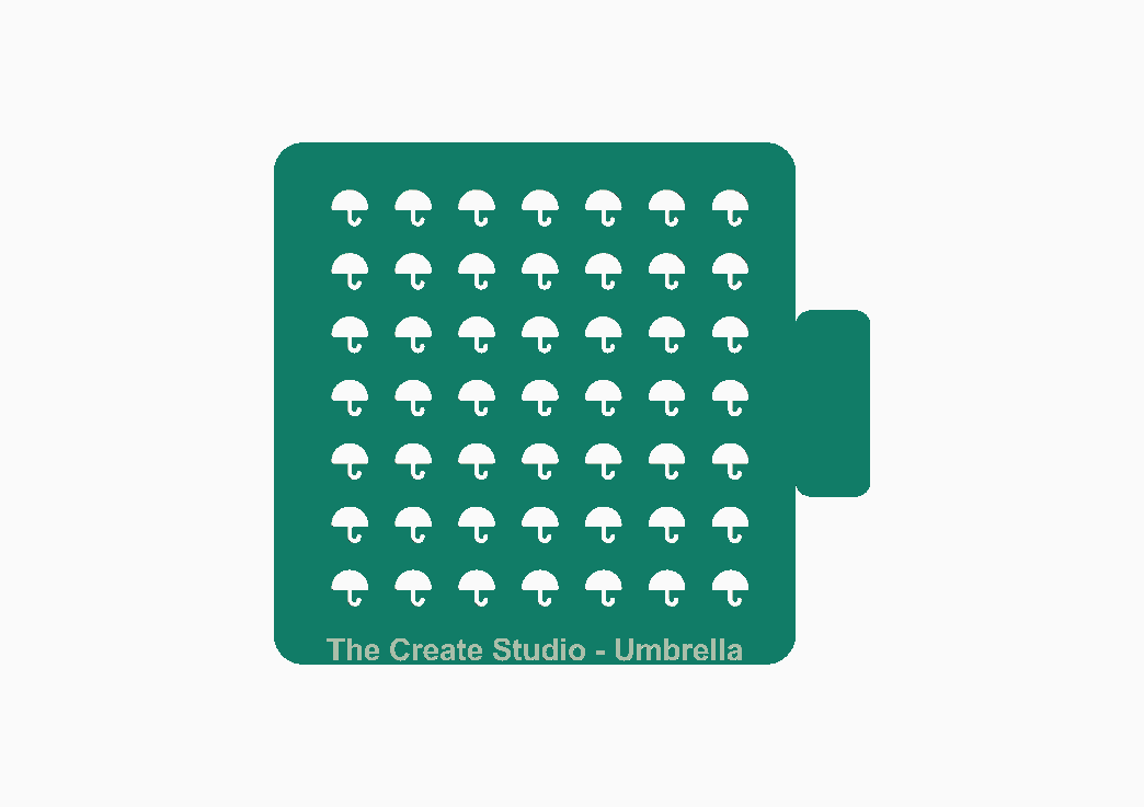 Sprinkler Stencil - Umbrella Shape
