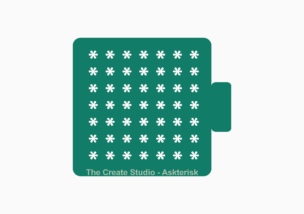 Sprinkler Stencil - Askterisk Shape