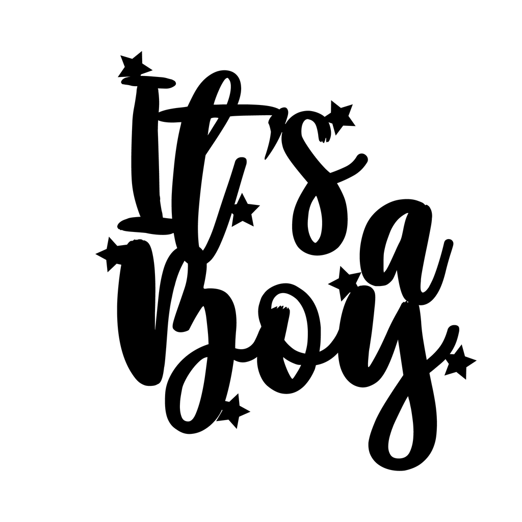 It's a Boy - New Born | Bay Shower Cake Toper - The Create Studio