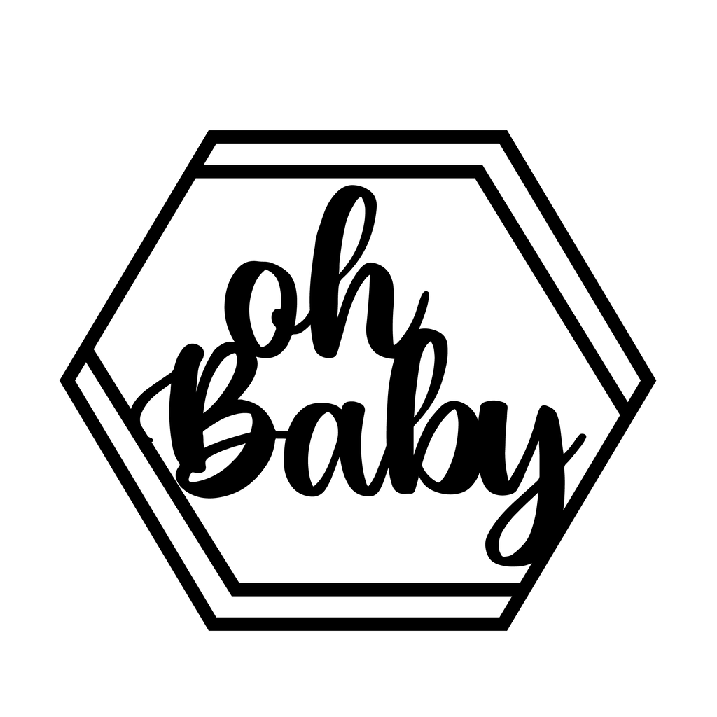 Oh Baby - New Born | Baby Shower Style 2 - The Create Studio