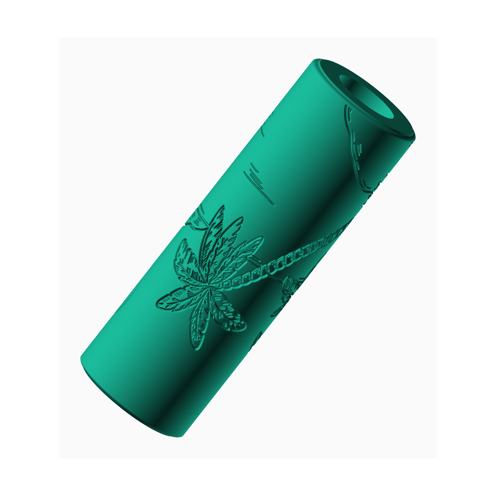 Beach texture roller stamp by The Create Studio featuring intricate palm leaf designs for crafting