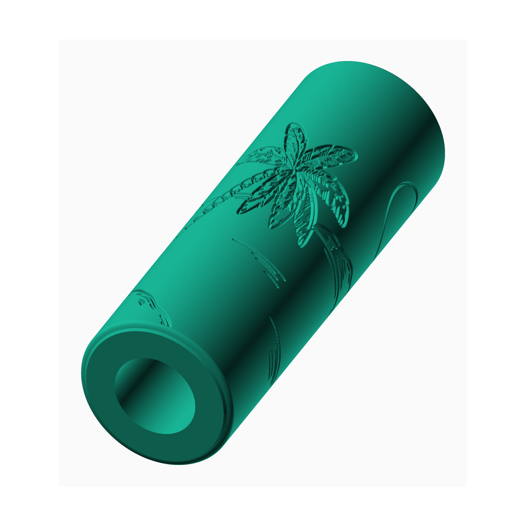 Beach texture roller stamp featuring palm tree design for creative crafting projects