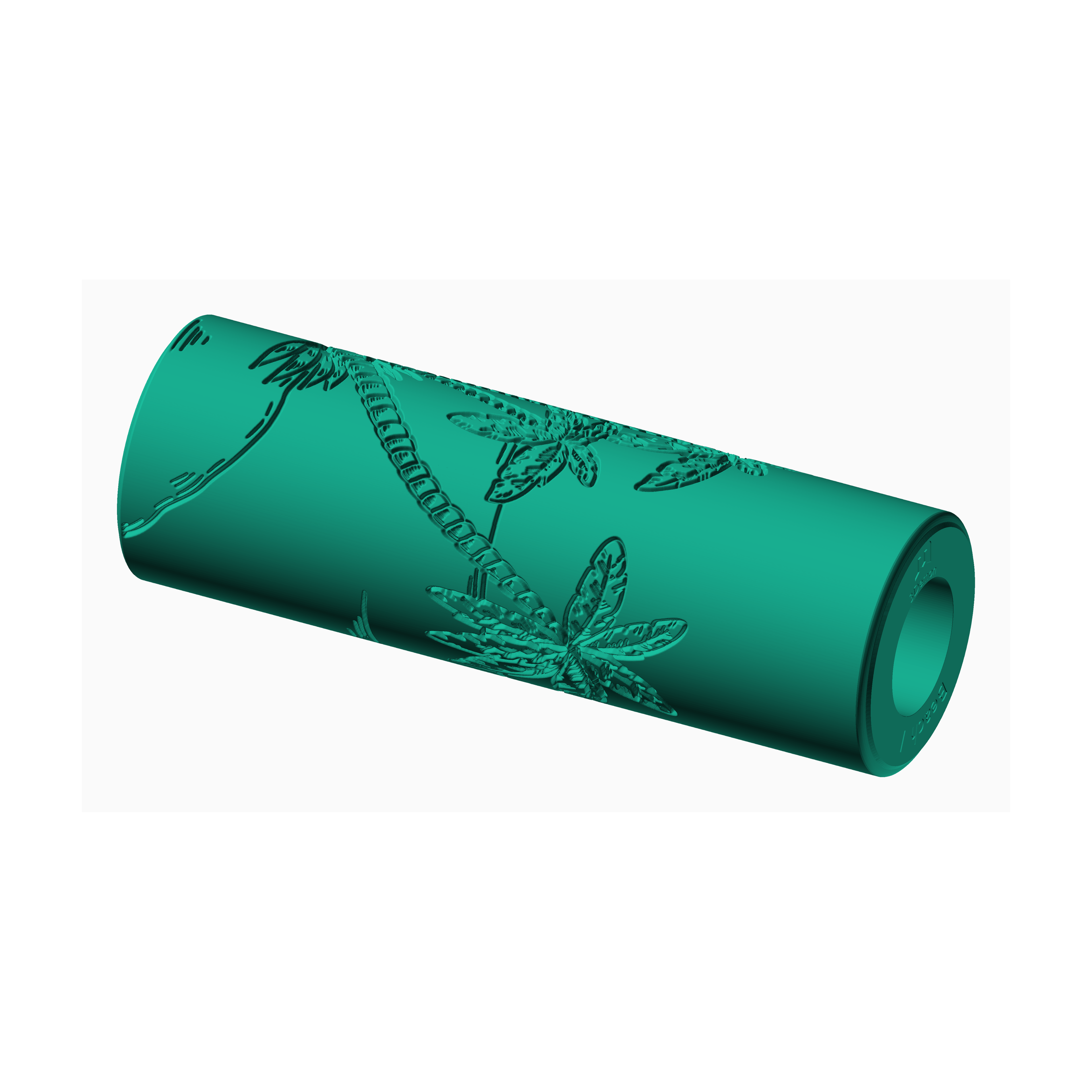 Beach texture roller stamp by The Create Studio featuring detailed floral patterns for crafting