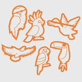 Bird Cookie Cutter Set | 6 Designs: Duck, Eagle, Owl, Parrot, Toucan