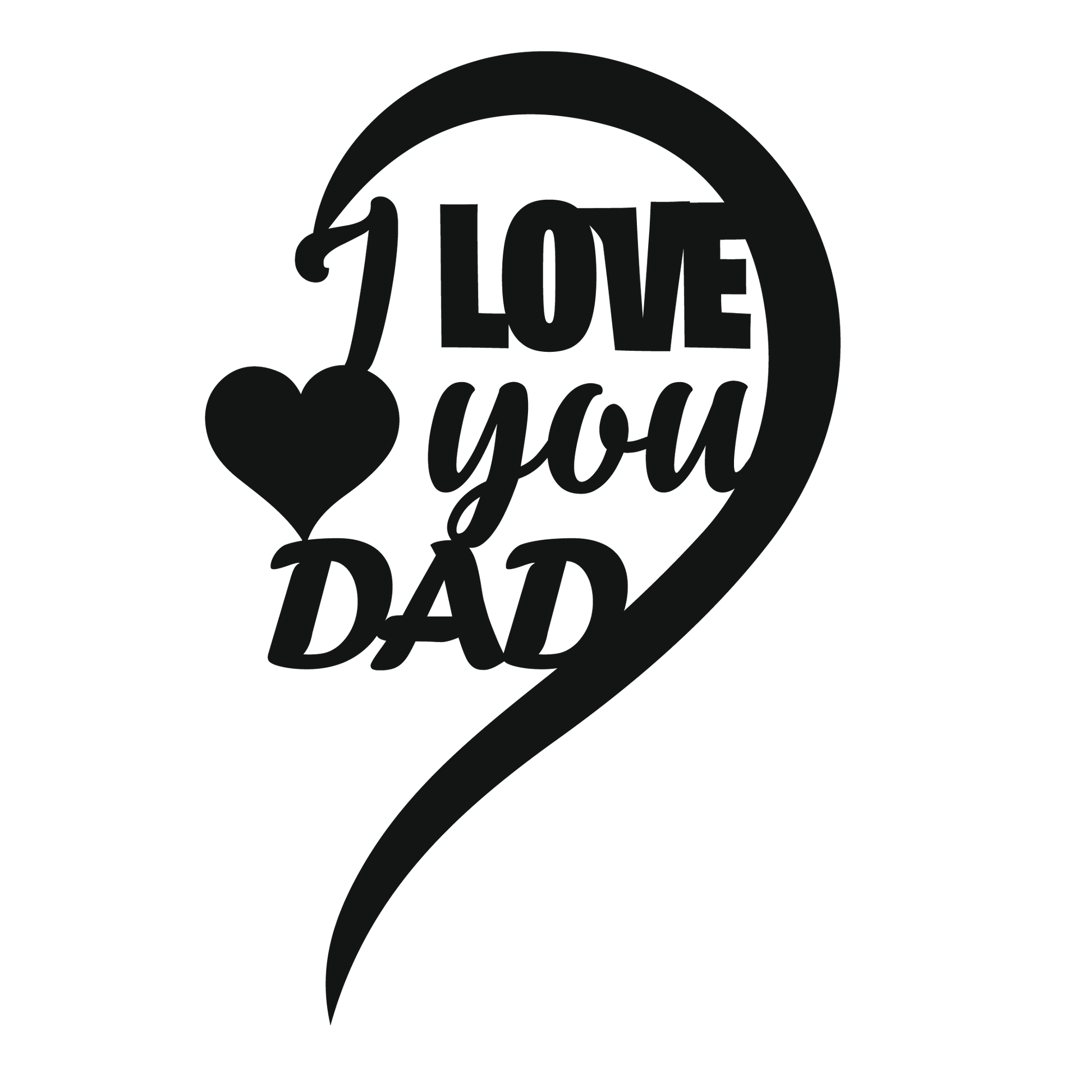Personalised Fathers Day Cake Topper - Style 7